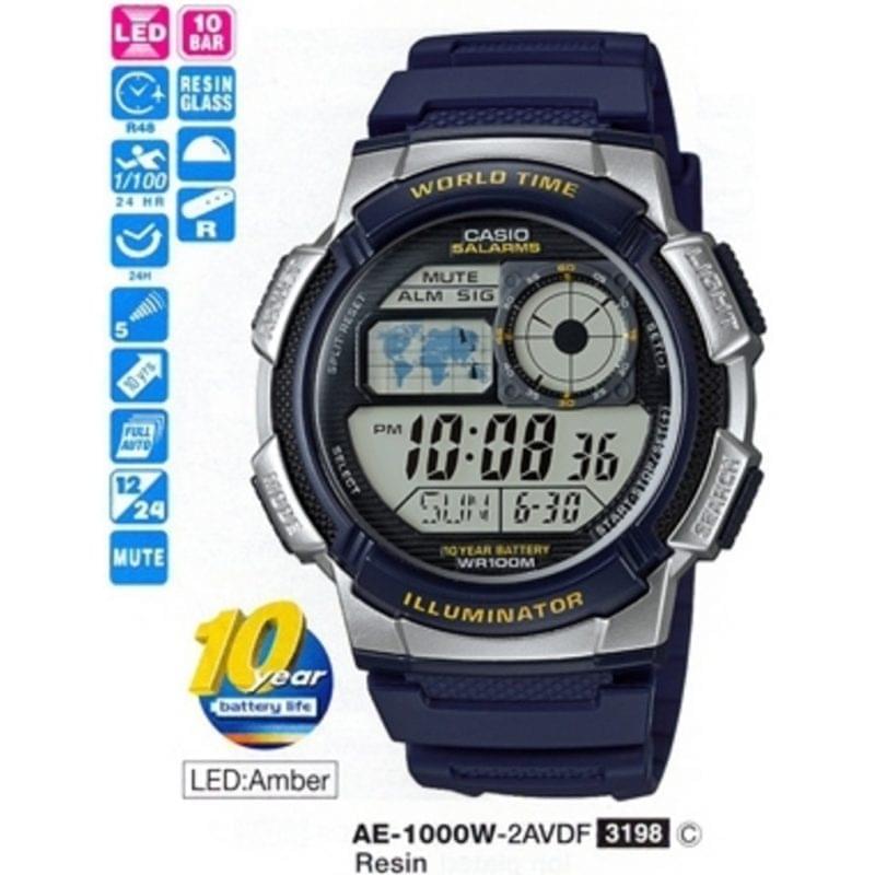 Casio AE 1000W 2AVDF Digital Erkek Kol Saati Kol Saati Saatcell