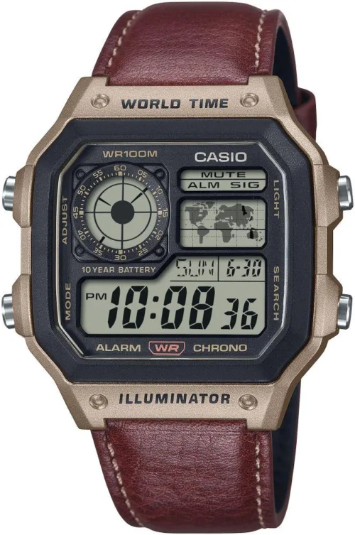 Casio AE-1200WHL-5AVDF Dijital Deri Kordon Kol Saati